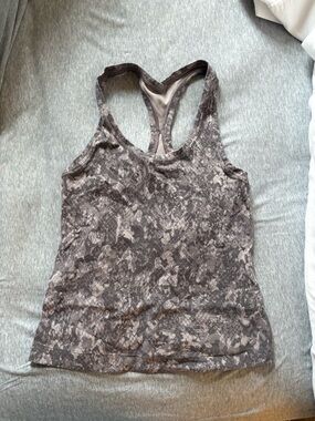 lululemon snake print tank racer length